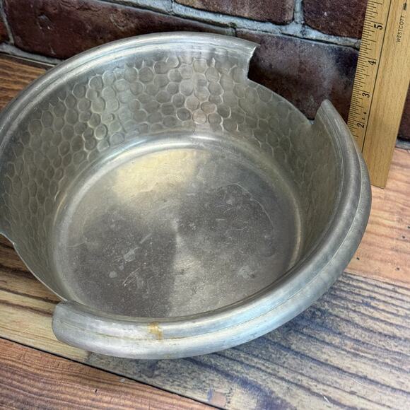 VINTAGE Everlast Forged Aluminum W/LID Floral ROSE Round Serving Casserole Dish - Picture 5 of 6